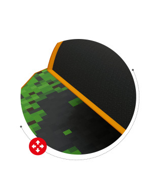 Huzaro FloorMat 4.0 Pixel Gaming-Matte unter dem Stuhl