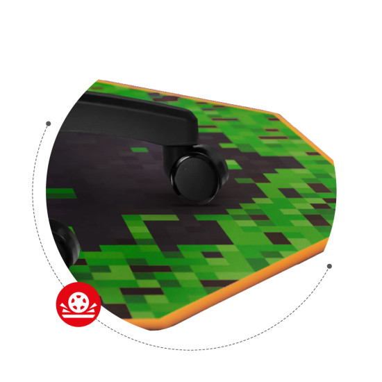 Huzaro FloorMat 4.0 Pixel Gaming-Matte unter dem Stuhl