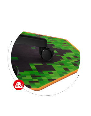 Huzaro FloorMat 4.0 Pixel Gaming-Matte unter dem Stuhl