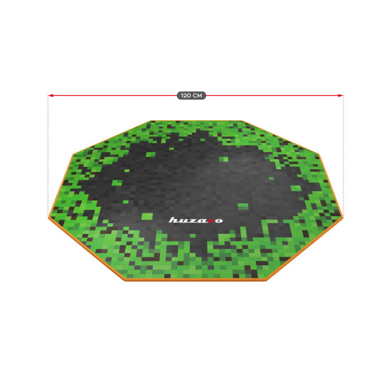 Huzaro FloorMat 4.0 Pixel Gaming-Matte unter dem Stuhl