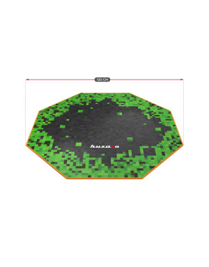 Huzaro FloorMat 4.0 Pixel Gaming-Matte unter dem Stuhl