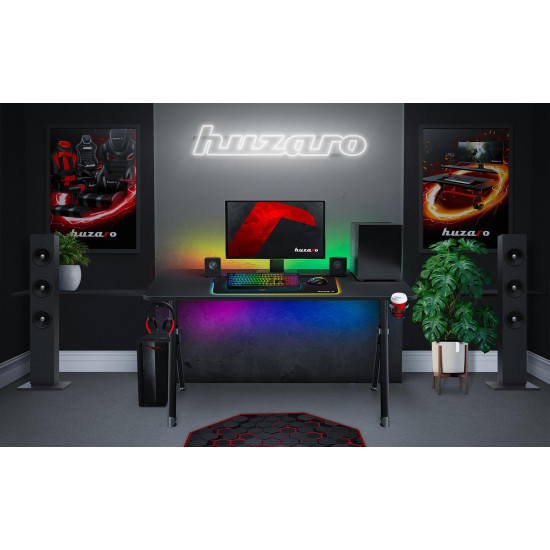 Huzaro Hero 4.7 Gaming-Schreibtisch Schwarz