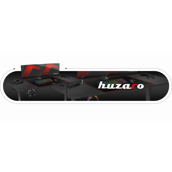 Huzaro Hero 4.7 Gaming-Schreibtisch Schwarz