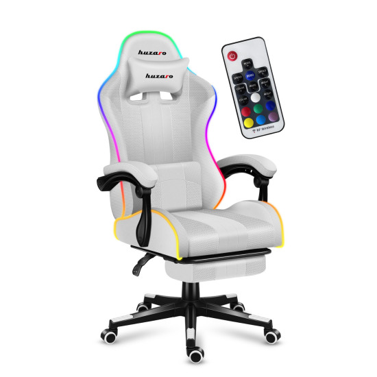 HUZARO Force 4.7 Weiß RGB Gaming-Stuhl