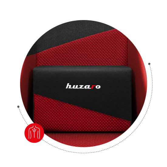 HUZARO FORCE 6.2 Rot Mesh Gaming Stuhl