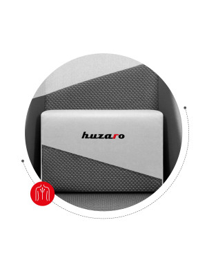 HUZARO FORCE 6.2 Weiß Mesh Gaming Stuhl