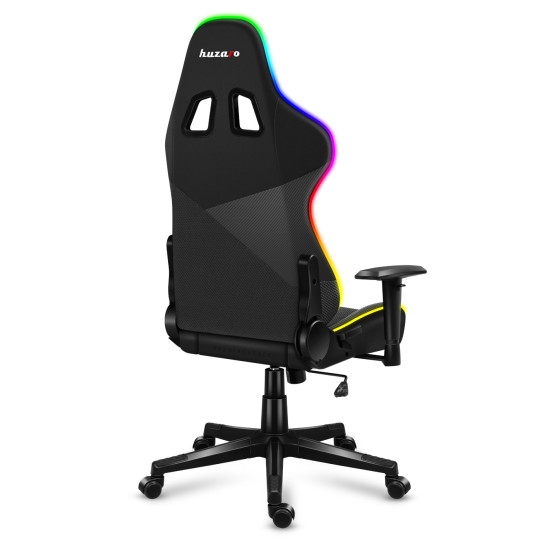 HUZARO FORCE 6.2 Schwarz RGB LED Gaming Stuhl