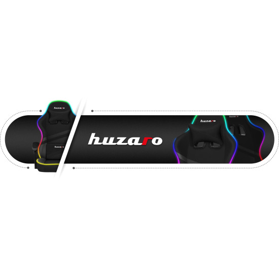 HUZARO FORCE 4.4 RGB Schwarz Mesh Gaming Stuhl