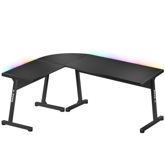 Huzaro Hero 6.0 RGB schwarz Eck-Gaming-Tisch