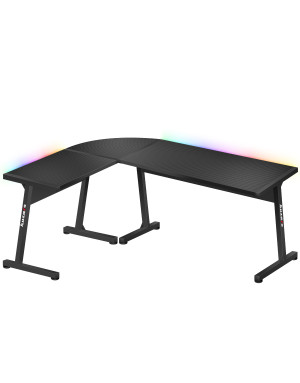 Huzaro Hero 6.0 RGB schwarz Eck-Gaming-Tisch