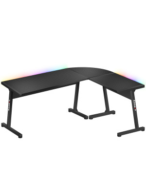 Huzaro Hero 6.0 RGB schwarz Eck-Gaming-Tisch