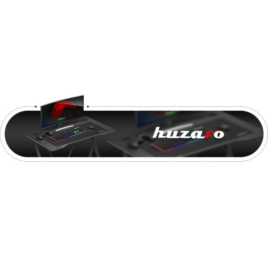 Huzaro Hero 1.4 Gaming-Schreibtisch Schwarz