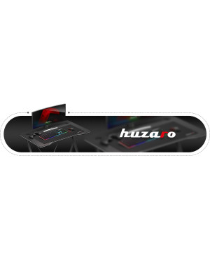 Huzaro Hero 1.4 Gaming-Schreibtisch Schwarz