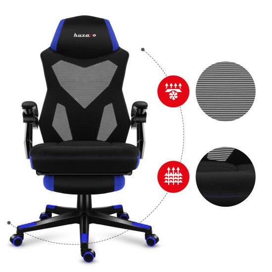 HUZARO COMBAT 3.0 Blau Gaming-Stuhl