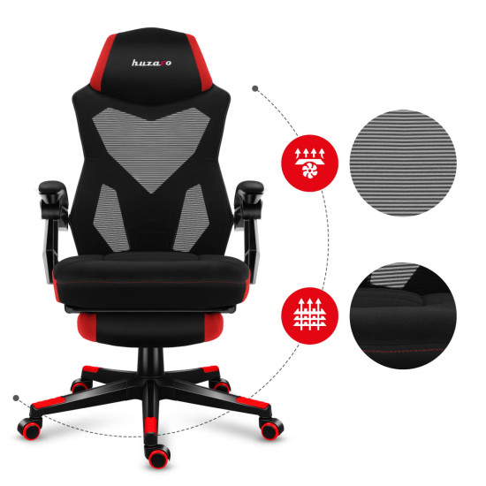 HUZARO COMBAT 3.0 Rot Gaming-Stuhl