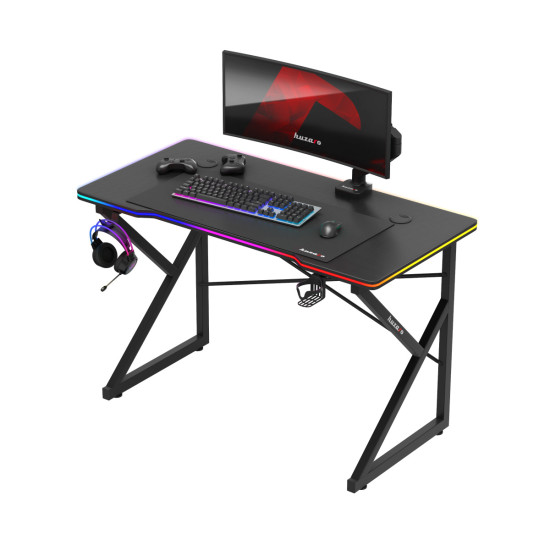 Huzaro Hero 1.7 RGB-Gaming-Tisch Schwarz