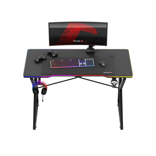 Huzaro Hero 1.7 RGB-Gaming-Tisch Schwarz