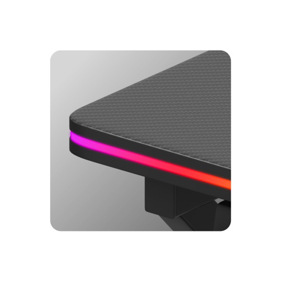 Huzaro Hero 1.7 RGB-Gaming-Tisch Schwarz