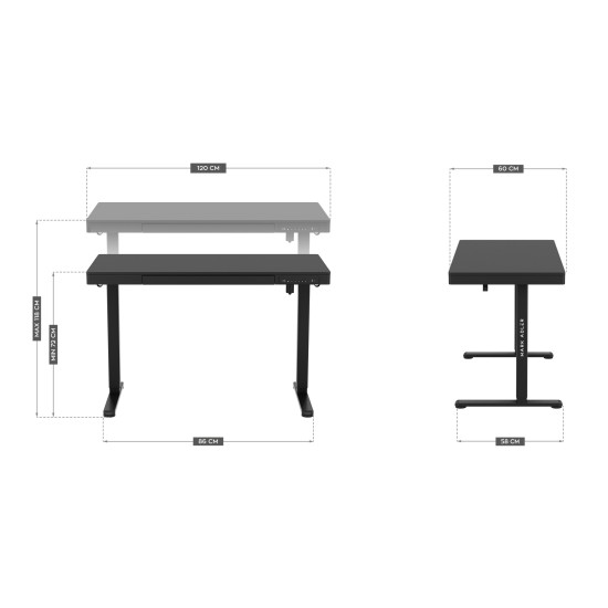 Mark Adler Leader 8.2 elektrischer Schreibtisch Schwarz