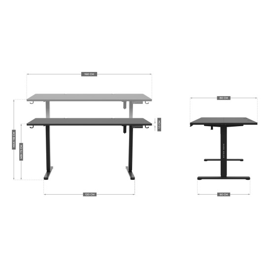 Mark Adler Leader 7.6 Elektrischer Schreibtisch Schwarz