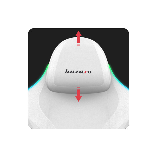 Huzaro Force 4.6 Weiß Mesh RGB Smart Gaming Stuhl