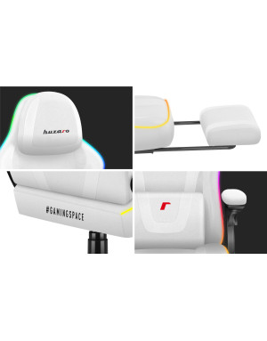 Huzaro Force 4.6 Weiß Mesh RGB Smart Gaming Stuhl