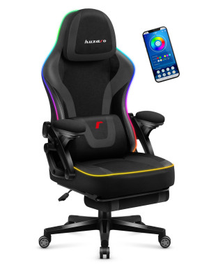 Huzaro Force 4.6 Schwarz Mesh RGB Smart Gaming Stuhl