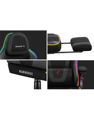 Huzaro Force 4.6 Schwarz Mesh RGB Smart Gaming Stuhl