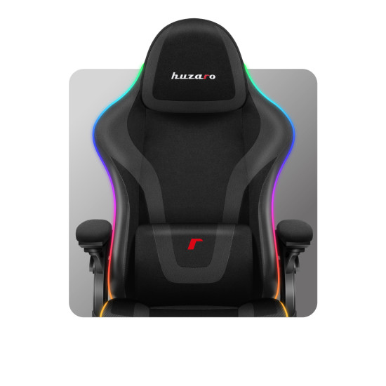 Huzaro Force 4.6 Schwarz Mesh RGB Smart Gaming Stuhl