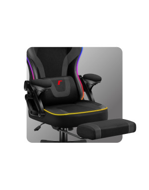 Huzaro Force 4.6 Schwarz Mesh RGB Smart Gaming Stuhl