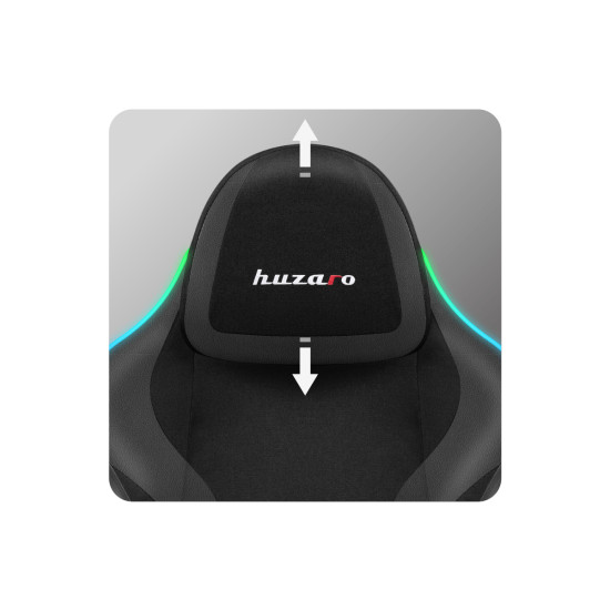 Huzaro Force 4.6 Schwarz Mesh RGB Smart Gaming Stuhl