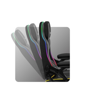 Huzaro Force 4.6 Schwarz Mesh RGB Smart Gaming Stuhl