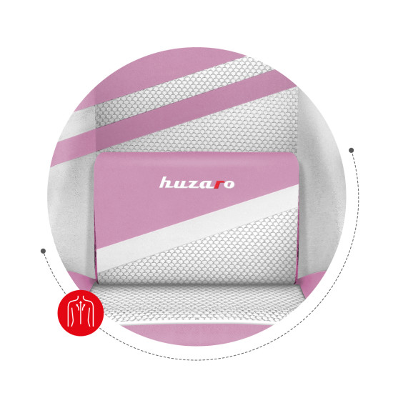 HUZARO FORCE 4.4 Rosa Mesh Gaming Stuhl