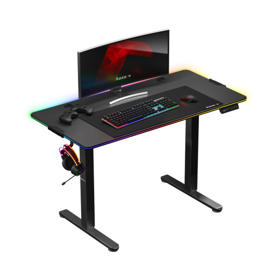 Huzaro Hero 8.2 RGB  Elektroschreibtisch Schwarz