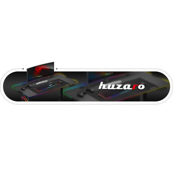 Huzaro Hero 8.2 RGB  Elektroschreibtisch Schwarz