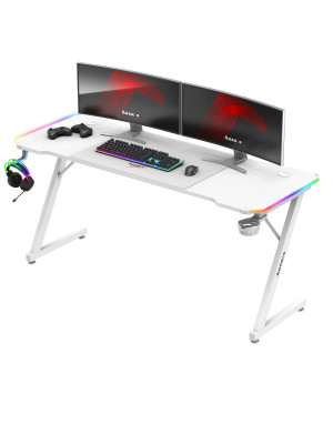 Huzaro Hero 4.8 RGB Gaming-Schreibtisch Weiß