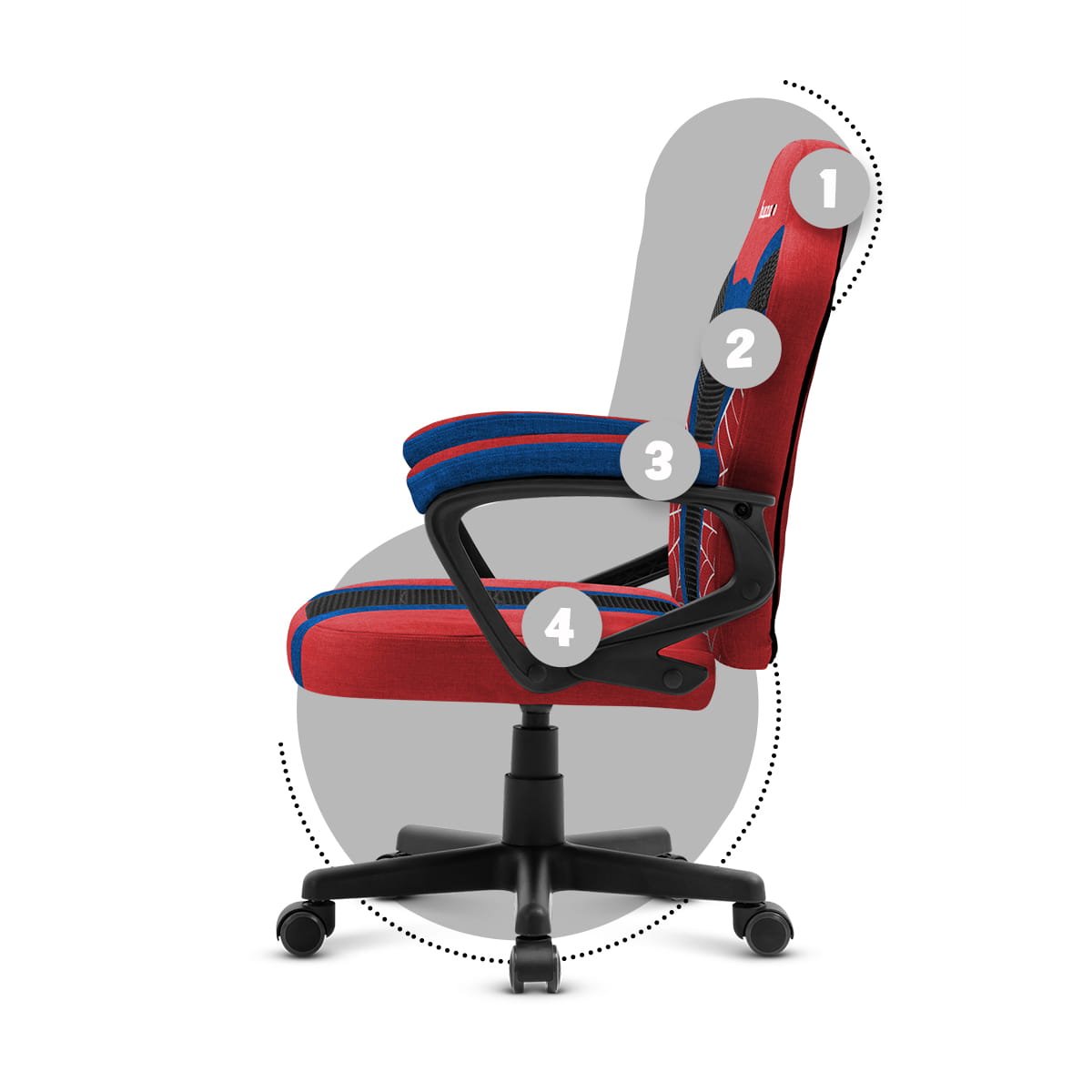 Huzaro Ranger 1.0 Spider Mesh Gaming-Stuhl für Kinder