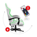 HUZARO Force 4.7 Weißer RGB-Gaming-Stuhl 