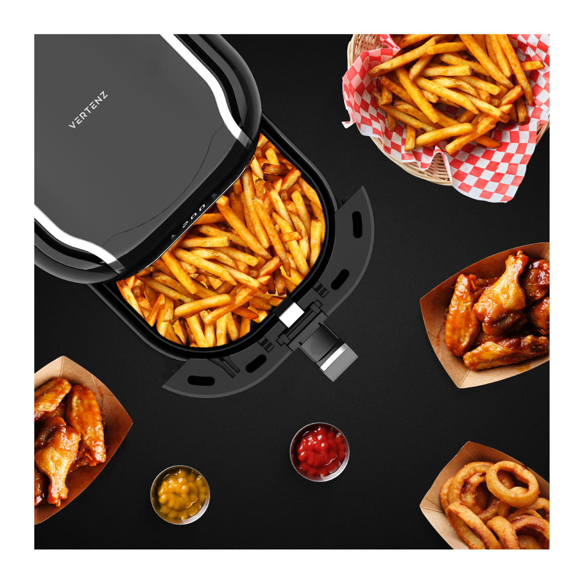 VERTENZ Taste 70 Heißluftfritteuse 
