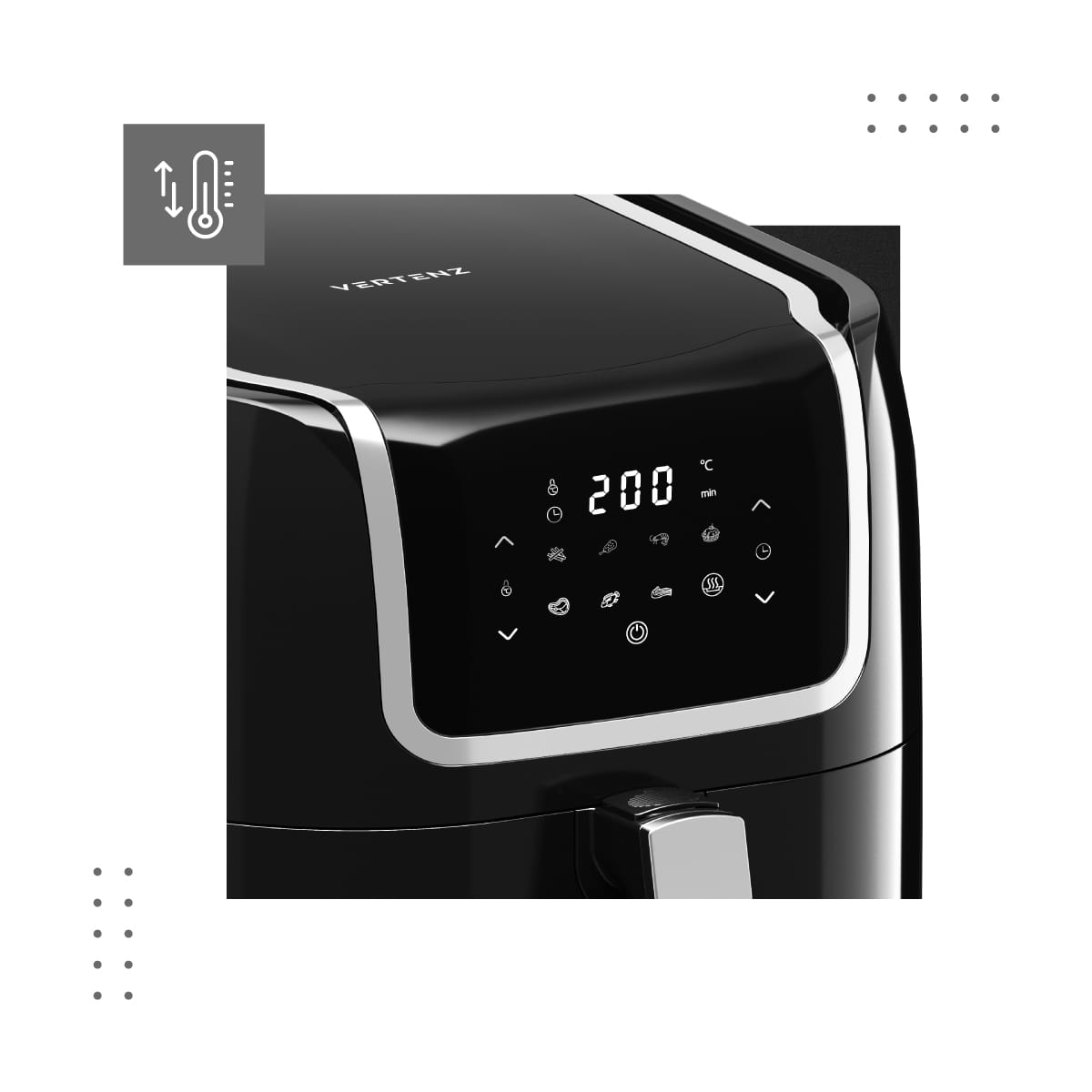 VERTENZ Taste 70 Heißluftfritteuse 