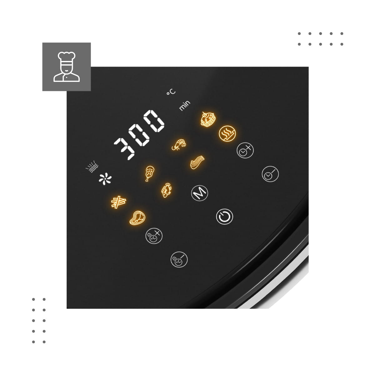 VERTENZ Taste 50 Heißluftfritteuse 