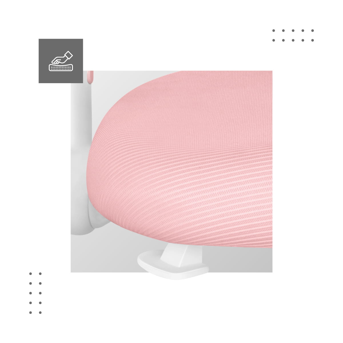 Mark Adler JUNIOR 5.0 Rosa Drehstuhl 