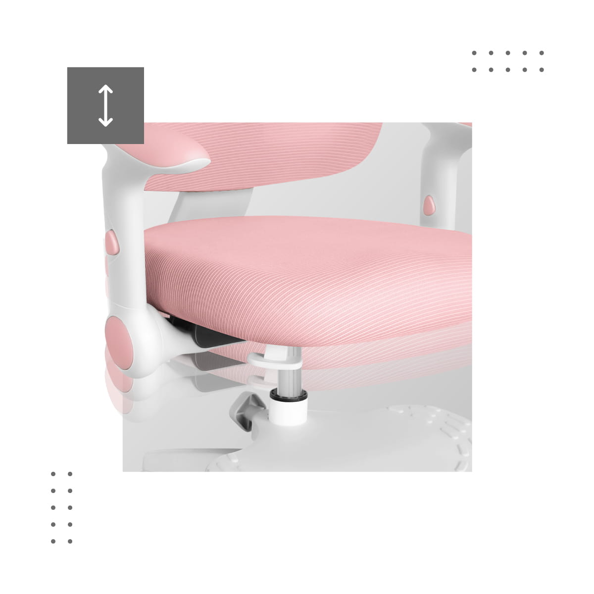 Mark Adler JUNIOR 5.0 Rosa Drehstuhl 