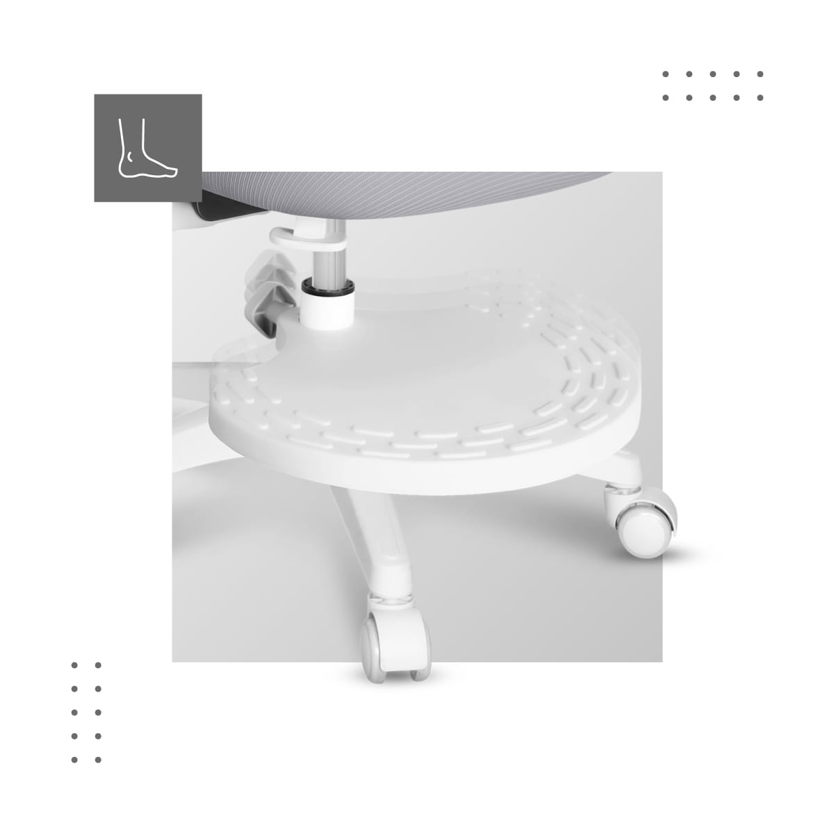 Mark Adler JUNIOR 5.0 Grauer Drehstuhl 