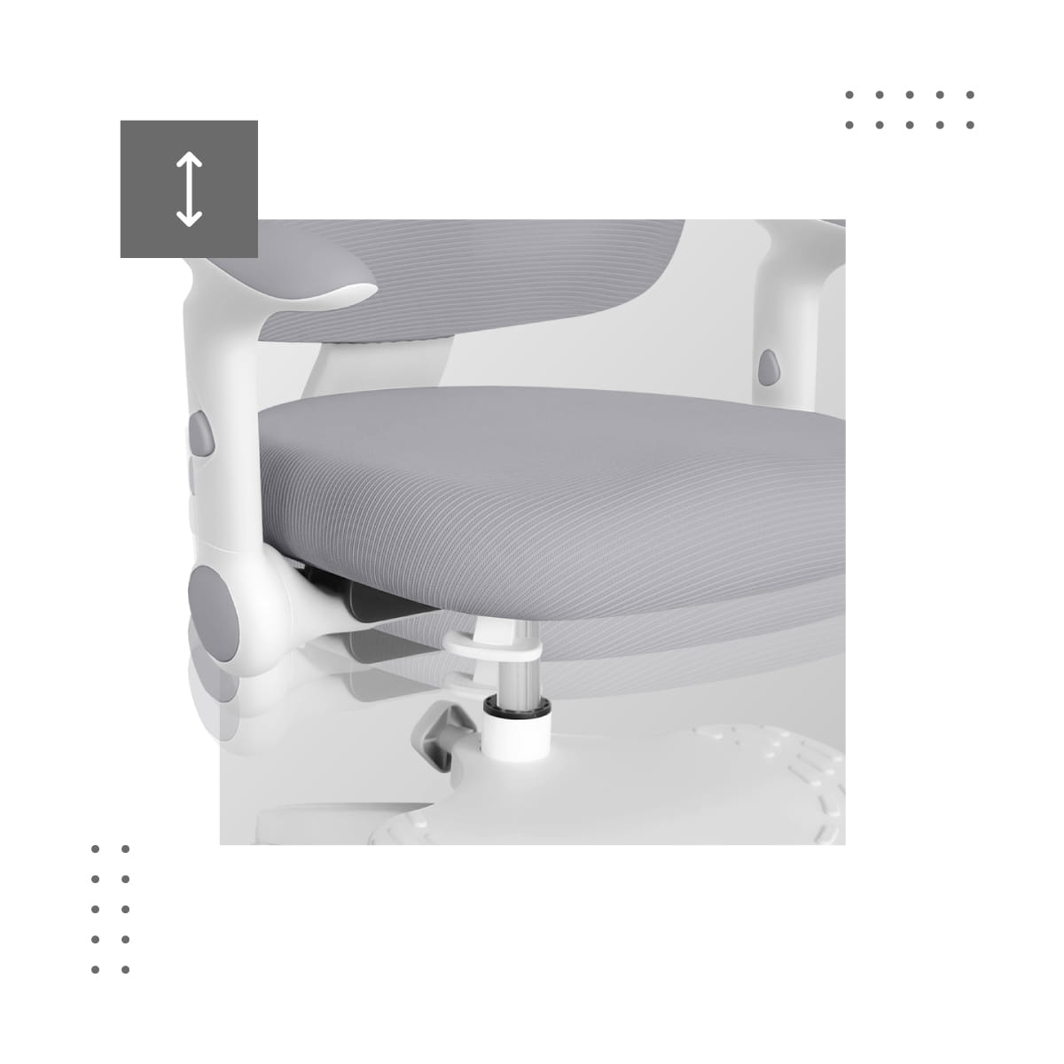 Mark Adler JUNIOR 5.0 Grauer Drehstuhl 