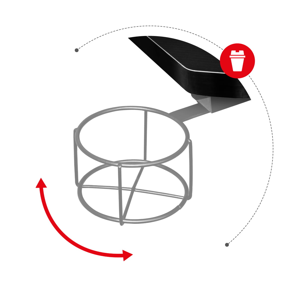 Huzaro Hero 7.0 Grau Gaming-Schreibtisch