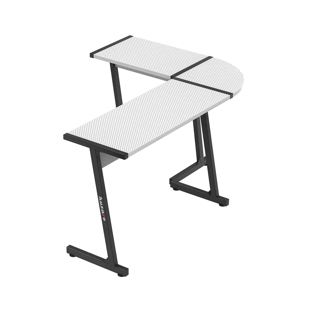 Hero 6.0 Eck-Gaming-Tisch Weiß RGB LED