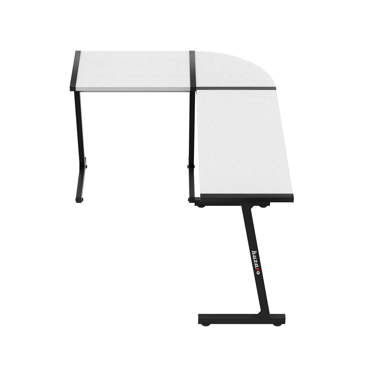 Hero 6.0 Eck-Gaming-Tisch Weiß RGB LED