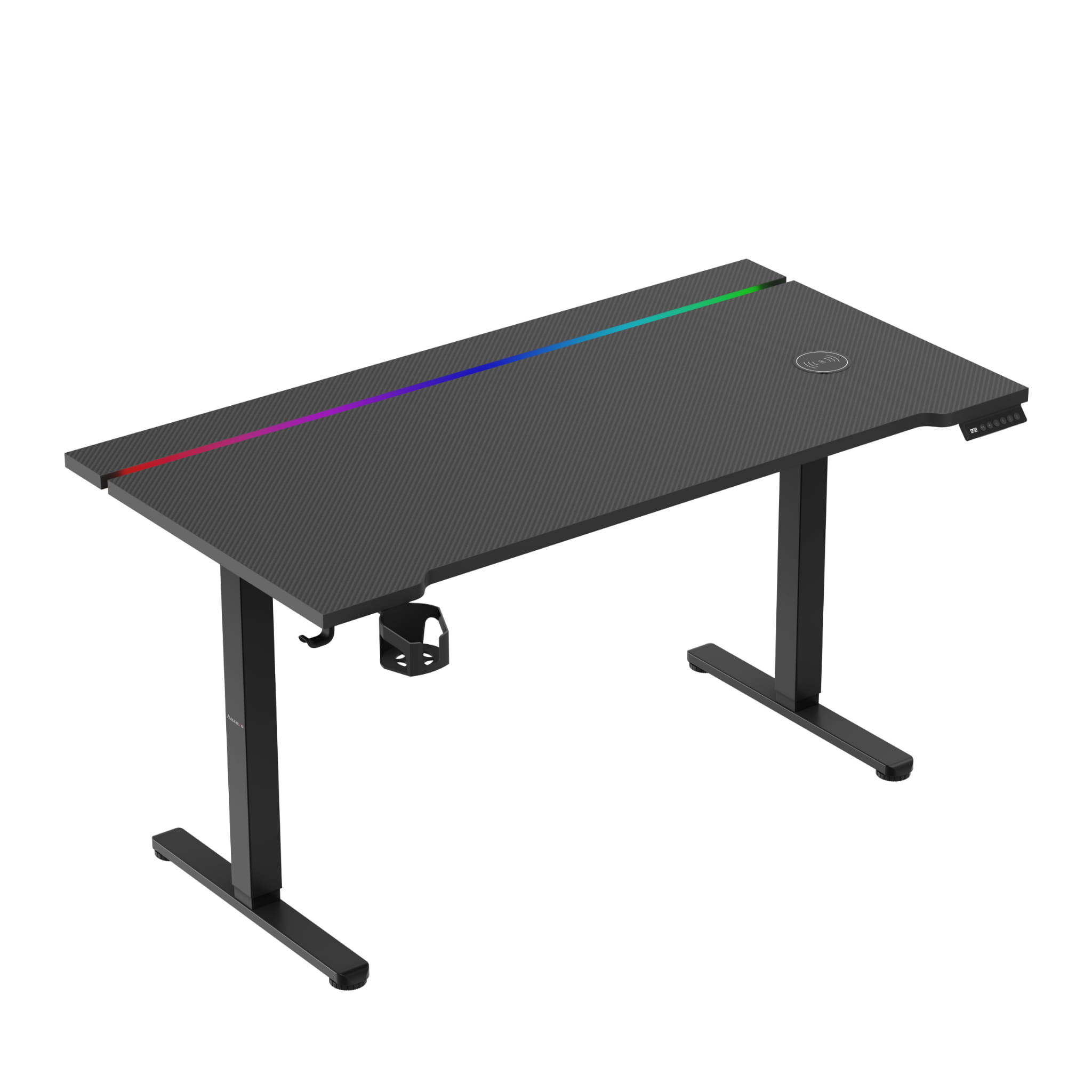 Huzaro Hero 8.7 RGB LED Schwarz elektrischer Schreibtisch