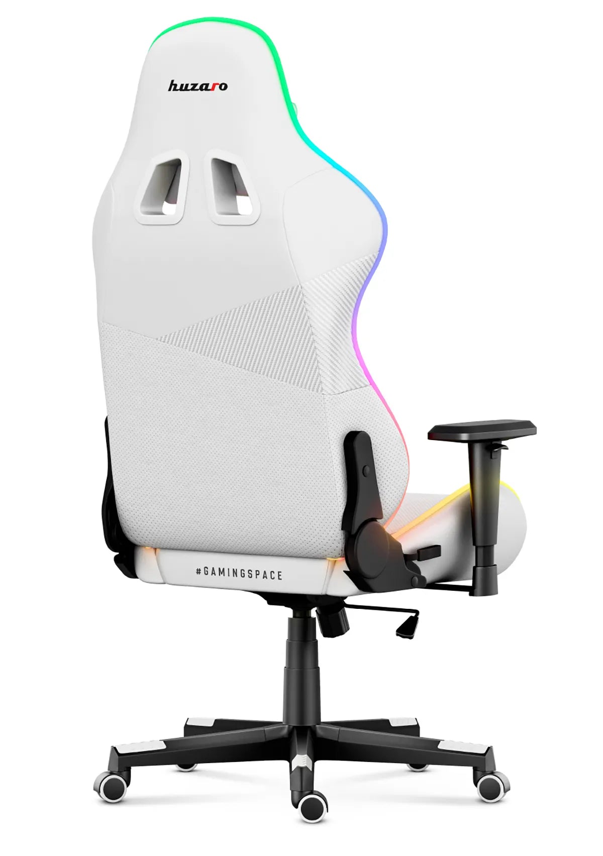 HUZARO FORCE 6.2 Weiß RGB LED Gaming-Stuhl